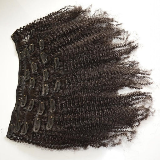 Unprocessed hair afro kinky curly afro clip in hair extensions