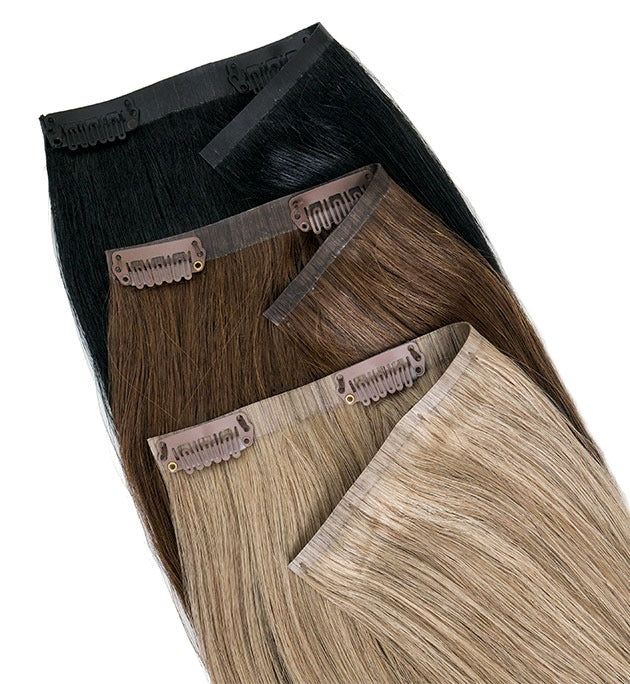 unprocessed raw hair straight seamless clip in hair