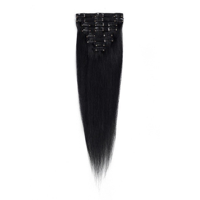 Virgin human hair texture natural hair clip ins