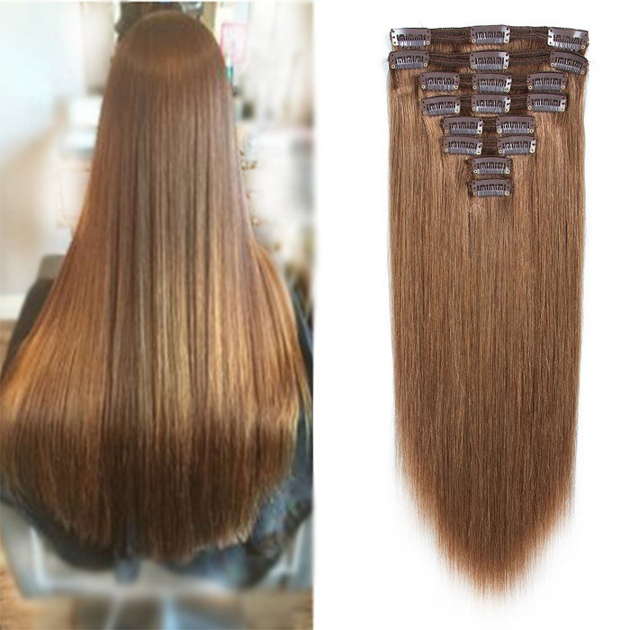 Wholesale 100 human hair extensions clip ins 1b