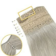 human hair double drawn 100g invisible halo hair extensions