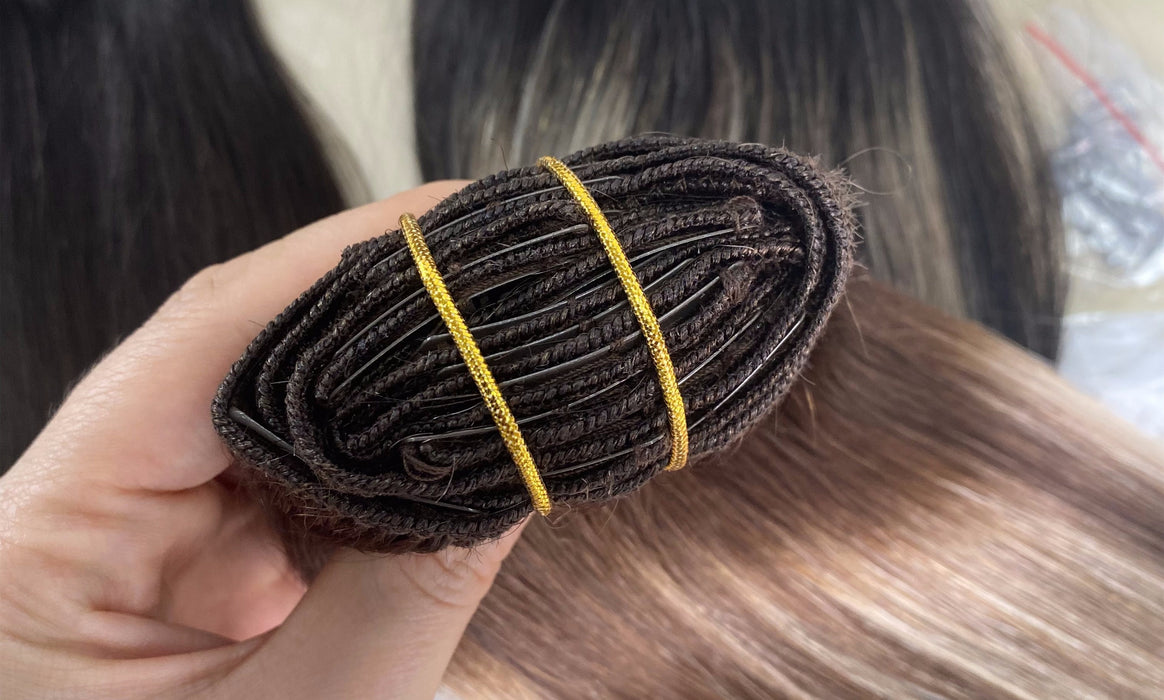 Hair Healthy Soft Virgin Hair Lace Clip In Human Hair Extensions