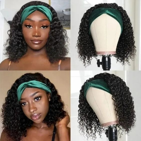 Headband Wig Human Hair For Black Virgin