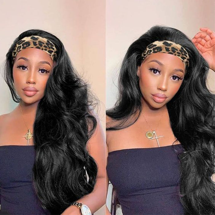 Human Hair Headband Wig For Black Women