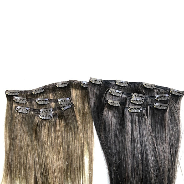 Clip In Human Hair Extensions Virgin Remy Seamless Clip In Hair Extensions