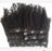 Wholesale stock human hair kinky curly clip in hair extension