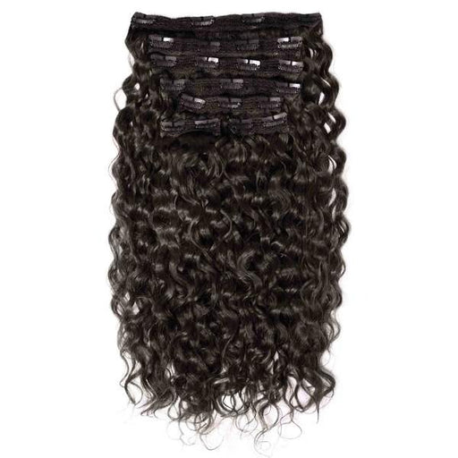 Wholesale stock human hair kinky curly clip in hair extension